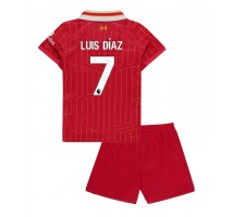 Liverpool Luis Diaz #7 Koszulka Podstawowa dzieci 2024-25 Krótki Rękaw (+ krótkie spodenki)